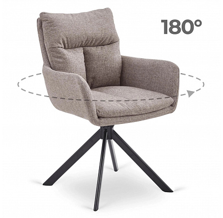 Otočná židle PAUL Světle hnědá