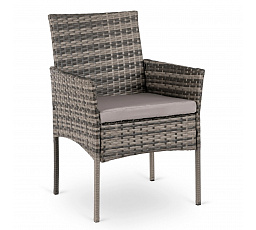 2x Zahradní židle CORTO Šedé