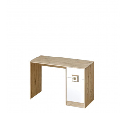 NIKOS 10 - Psací stůl (NICO 10) - bílá/dub světlý- úchyt dub světlý (DO) (K150-Z)