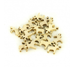 Sob - dřevěná dekorace, barva přírodní, cena za balení (20 ks)