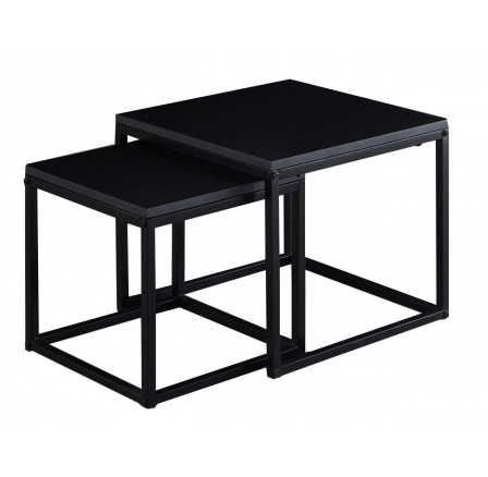 Lavice černá 50x50 + 40x40 ZY-07