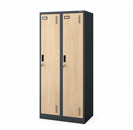 Čtyřkomorová pracovní skříňka antracitová / dub sonoma: Eco Design KACPERT, 800 x 1800 x 500 mm Čtyřkomorová pracovní skříňka antracitová / dub sonoma: Eco Design KACPERT, 800 x 1800 x 500 mm