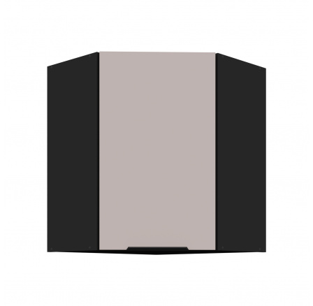 Horní skřínka ARONA - 60x60 GN-72 1F (45°), Černá mat/Kašmír Horní skřínka ARONA - 60x60 GN-72 1F (45°), Černá mat/Kašmír