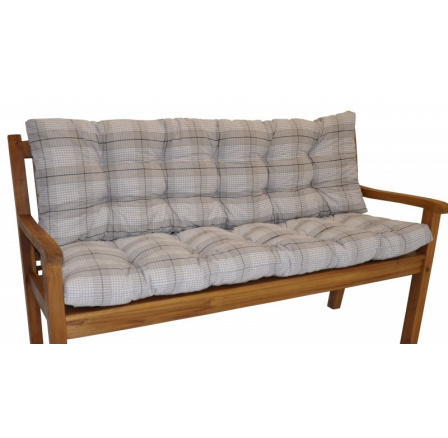 Polstr na zahradní lavičku 120 cm - látka Antik kostka