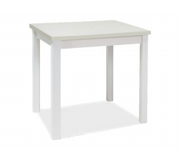 Jídelní stůl ADAM, bílý mat 65x90 cm