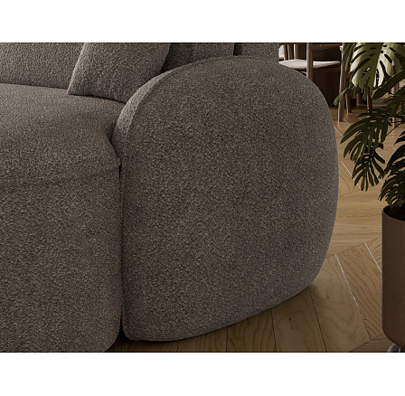 Tesalia corner sofa with sleeping function and storage compartment, grey velvet, left-hand side Royal 04 197x115 Left 1 Tesalia corner sofa with sleeping function and storage compartment, grey velvet, left-hand side Royal 04 197x115 Left 1