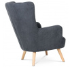 Křeslo, šedá látka, AK-311 GREY2