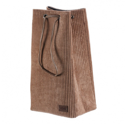 Koš prádelní - manšestr, stahovací, hnědá barva Koš prádelní - manšestr, stahovací, hnědá barva