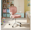 Dětská židle, výškově nastavitelná, růžová síťovina, KA-K1062 PINK