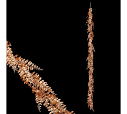 Kapradí - umělá girlanda, barva zlatá