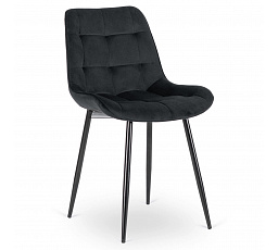 Židle CHRIS Černá Sametová