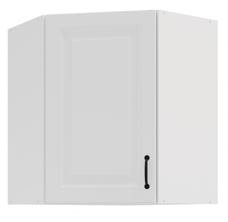 Horní rohová skřínka STILO - 60x60 GN-72 1F (45­°), Bílá/Bílá