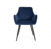 Jídelní židle APPLE VELVET, Modrý Bluvel 86/Černá