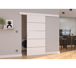 Posuvné dveře na stěnu BIELLA 76 White