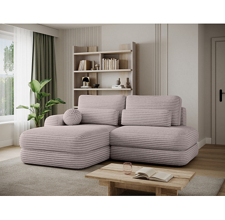 Ripeli Corner Sofa Bed with Storage, Light Grey Velvet, Left-Hand Facing Modullo 03 180x128 Left 1 Ripeli Corner Sofa Bed with Storage, Light Grey Velvet, Left-Hand Facing Modullo 03 180x128 Left 1