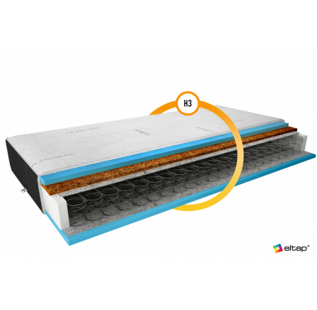 Bonelová matrace Oslo 140x200 Kašmír + Samet černý Kašmír, Samet Černý