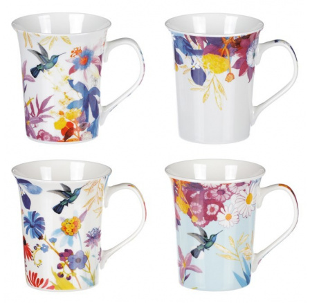 Hrnek porcelánový, mix 4 druhů, cena za 1ks, obsah 350ml.