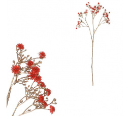 Gypsophila - s pozlacením, červená kvítka
