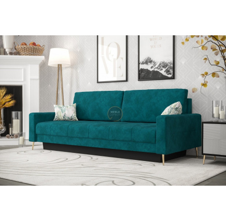 Sofa PIANO DL 225 cm - tyrkysová