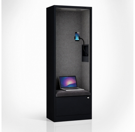 Sally 600mm korpus Černý - sedák Tmavě šedý