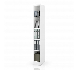 TIM SLIM KNIHOVNA BÍLÁ RAL9003 H1850*Š250*H450