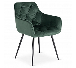 Židle MODESTO Zelená Sametová