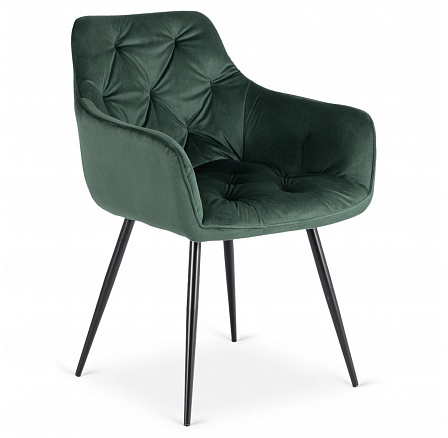 Židle MODESTO Zelená Sametová