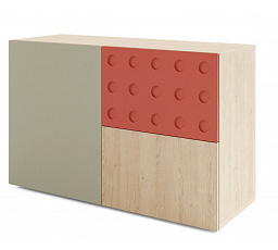 Komoda SALSA SL9, Dub piškotový/Eukalyptus/Salsa