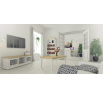 TV komoda PROVENCE 811, Bílá/dub
