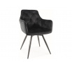 Jídelní otočná židle MANGO VELVET, Černý Bluvel 19/Černá