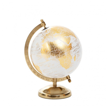 Dekorativní glóbus GLOBE zlatý 18x15x25 cm 857930