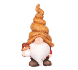 Trpaslík s houbou - figurka z terakoty