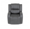 Polohovací křeslo, šedá, látka vintage, TV-4089 GREY