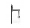 Barová židle H108, Šedá/černá
