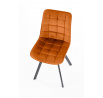 Jídelní židle K332 VELVET, Skořicová/ Bluvel 4215/Černá