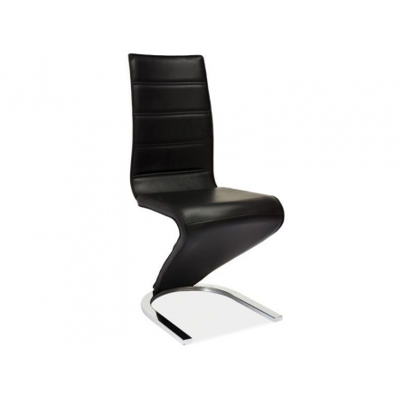 H-669 - jídelní židle černá/bílé lakované záda (H669CZ)   (S) (K150-Z)