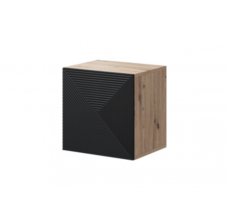 Závěsná komoda Asha, artisan / černý mat Závěsná komoda Asha, artisan / černý mat