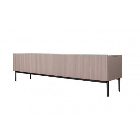 TV komoda Nicole, antická růžová MDF / černé nohy TV komoda Nicole, antická růžová MDF / černé nohy