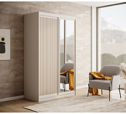 Posuvná skříň Delia 120 Bílá+Artisan