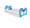 Postel s matrací a zásuvkou BEAR BLUE 160x80 Modrá