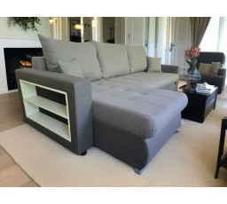 Rohová sedačka Hugo s policí