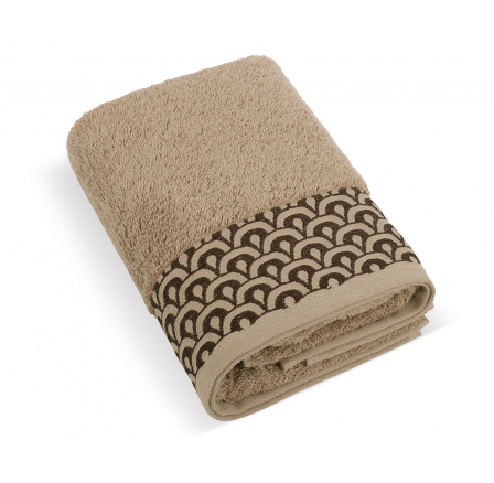 Froté ručník Krajka 50x100cm 500g hnědá