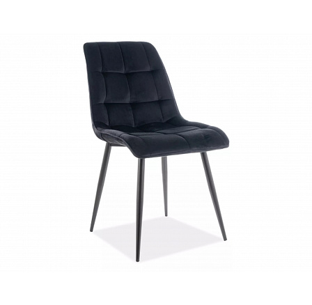 Jídelní židle CHIC VELVET, černý Bluvel 19/černá
