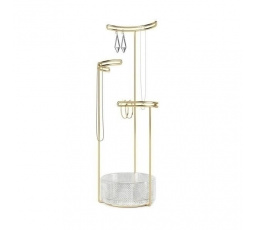 Organizér na šperky Tesora Glass zlatý