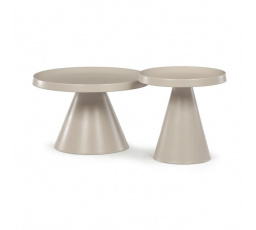 Konferenční stolek 69x69x44cm, kov, kašmír, CT-F4112 CSM