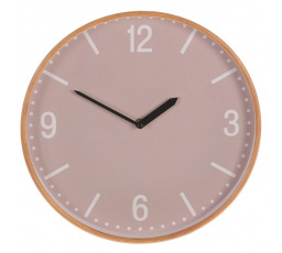 Hodiny nástěnné, MDF s dřevěným rámem, 32cm.