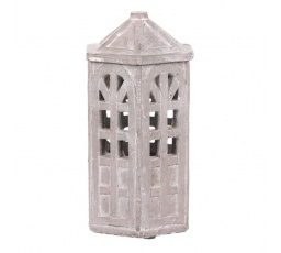 Domeček betonový - na čajovou svíčku, zahradní svícen