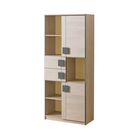 Systém "GUMI" G2 (Regál 2D 2S) - Barva: popelavá Systém "GUMI" G2 (Regál 2D 2S) - Barva: popelavá