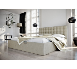 Postel LOFT - 160x200, Dřevěná, béžová