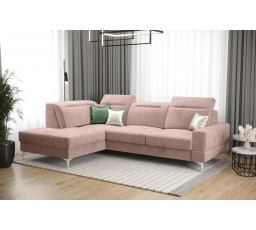 Rohová sedací souprava MALIBU MINI 180X250 - levá, růžová